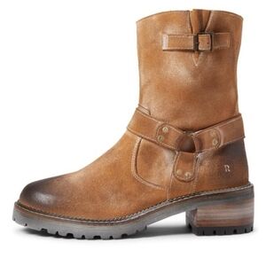 🤎EUC ROAN By Bedstu Emerson Genuine Distressed Look Suede Leather Moto Boot, 8